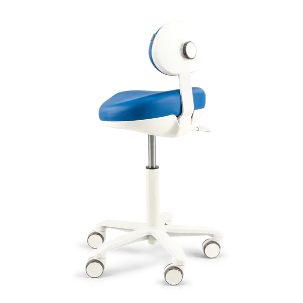 Score Apical Stamskin Capri Blue witte kruispoot van achteren